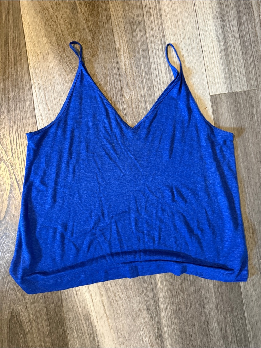 LOFT Royal Blue V-Neck Spaghetti Strap Cami